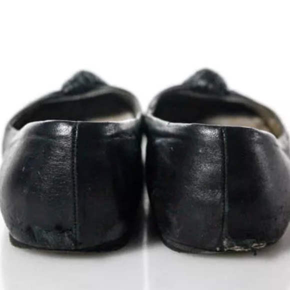 PRADA LEATHER ROUND TOE BALLET FLAT SIZE 7 WIDE - Picture 4 of 7